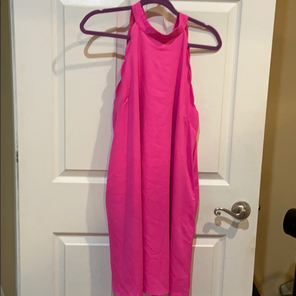 Hot pink dress